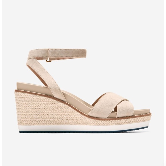 Cole Haan Cloudfeel Espadrille Wedge Sandals - Picture 1 of 11